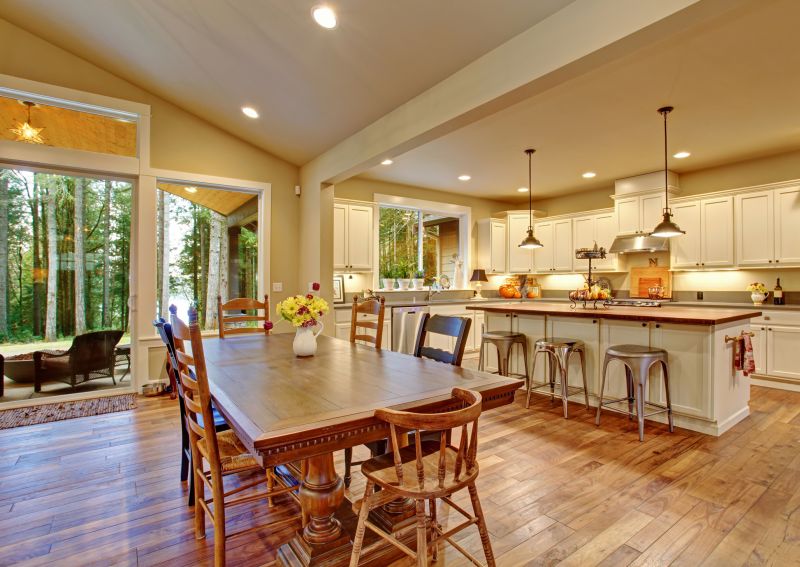 Traditional Hardwood in Dining Area